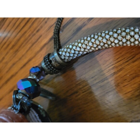 Mary Frances Beaded Cat Handbag  6 1/2 x 6-1/2 NWOT - Picture 7 of 9